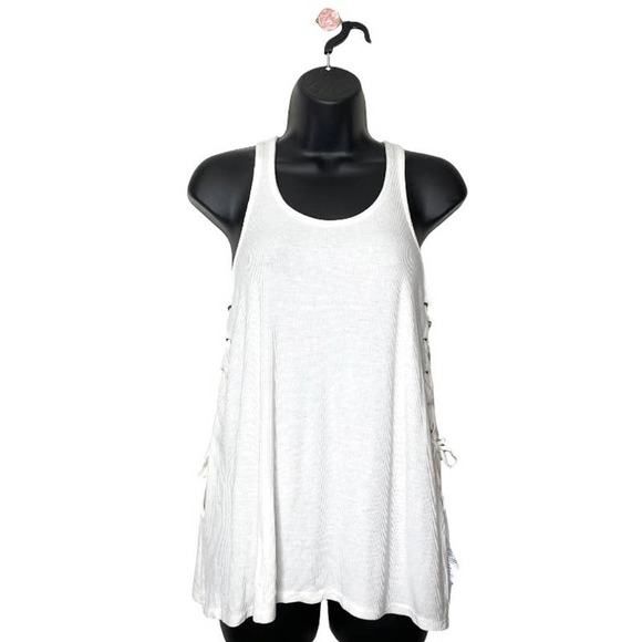 American Eagle Outfitters White Swing Tank Top XS - Picture 2 of 8